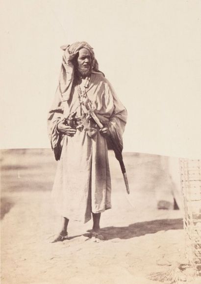 Photographe non identifié Égypte, c. 1865. Cheikh arabe (Nubie). Nubienne. Rais de...