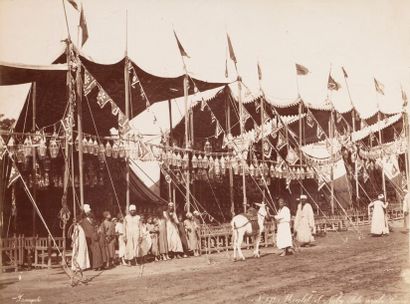 Zangaki Frères Le Caire, c. 1880. Moulay el Neby durant une fête arabe. Épreuve sur...