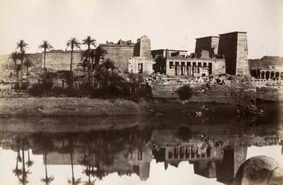 Antonio Beato (c. 1825-1906) Égypte, c. 1870. Bords du Nil. Louqsor. Philae. Dendérah....