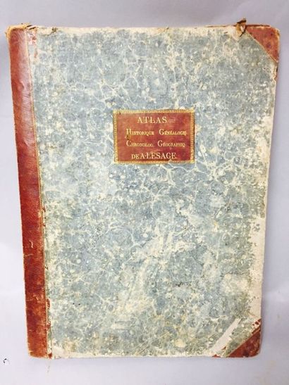 LESAGE A (Comte de Las Cases). Atlas Historique, Généalogique, Chronologique et Géographique....
