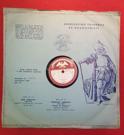 null Disque "Album du Théatre Français" Cyrano de Bergerac d'Edmond Rostand. Association...