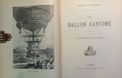 null [ROBIDA] Jacques Des GACHONS. Le Ballon fantôme. Tours, Mame, relié cartonnage...
