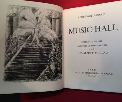 [MOREAU]. FARGUE Léon-Paul Music-hall. Paris, Bibliophiles du Palais, 1948, In-4...