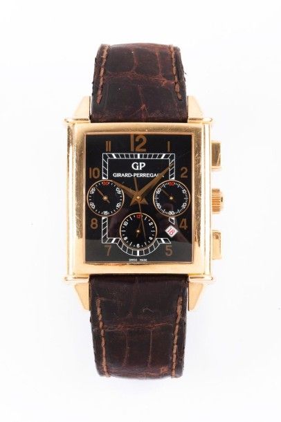 GIRARD PERREGAUX VINTAGE 1945 ref. 2584 N°202 vers 2010 Grand chronographe bracelet...