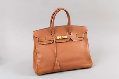 HERMES Paris made in France année 1997 
Sac "Birkin" 35cm en cuir Evergrain grené...