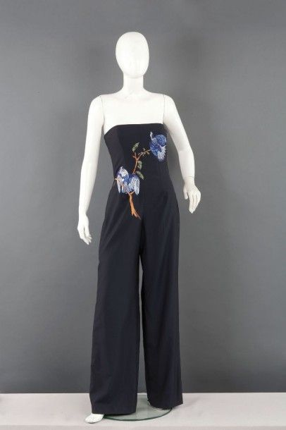 GIVENCHY couture par Alexander McQueen Automne - Hiver 1997 / 1998 Combinaison pantalon...