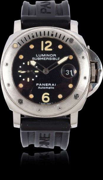 PANERAI «Luminor Submersible Pam 24» n°G651/800 vers 2005 Montre bracelet de plongée...