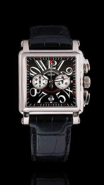 FRANCK MULLER "Cortez Conquistador" n°443 vers 2000 

Grand chronographe bracelet...