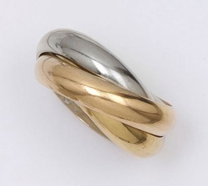CARTIER «Trinity» - Bague trois anneaux en or de trois couleurs
Signée Cartier et...