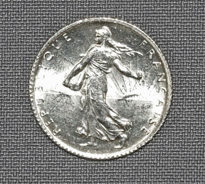 null 1 pièce de 1 franc Semeuse, année 1914 C, IIIème République, atelier monétaire...