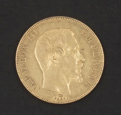 NAPOLÉON III (1852-1870). 50 francs tête...