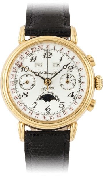 null ED HEUER & CIE

ASTRONOMIQUE n°026

Rare et beau chronographe bracelet en or...