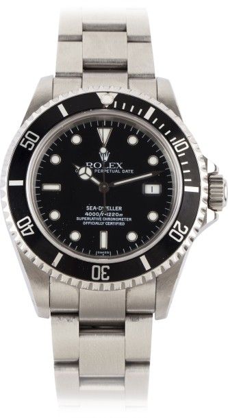 ROLEX SEA-DWELLER ref.16600 n°S569897 vers 1993
Montre bracelet de plongée en acier
Boîtier...