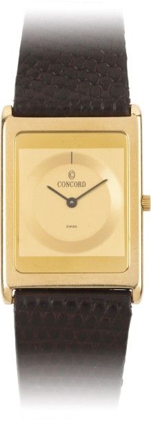 CONCORD N°50.90.667/ 946258 vers 1990
Montre bracelet en or
Boîtier rectangle.
Cadran...