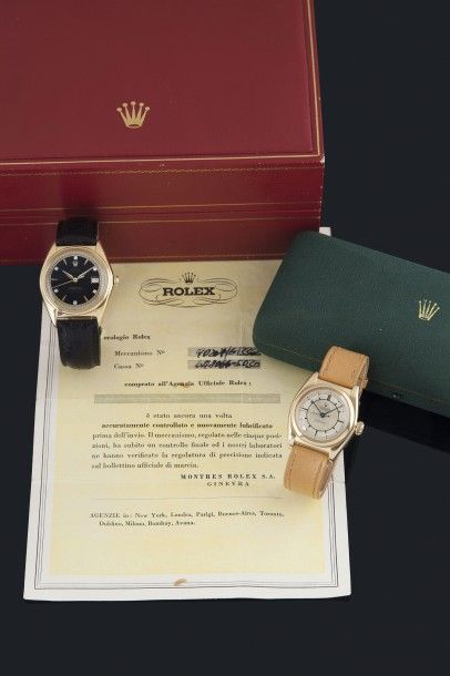 ROLEX pour Tiffany "Big Bubble" ref 5030 n°648066 vers 1951
Très rare et belle montre...
