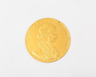null Une pièce de quatre ducats or, 1915. P. 13,9 g.