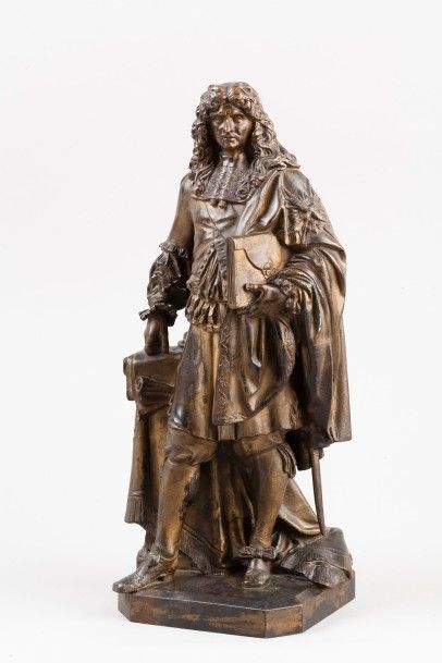 D'après Eugène GUILLAUME (1822-1905) 

Statue de Colbert en bronze à patine mordorée

Haut....