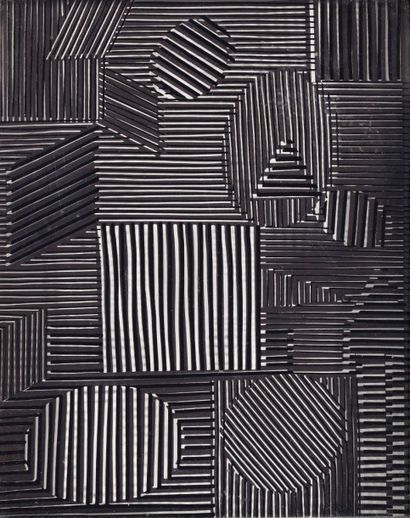 Victor VASARELY (1906-1997) 
Op-Art Objekt
Sérigraphie.
29 x 22,5cm
