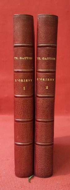 GAUTIER Théophile L’Orient. 

Paris, Charpentier, 1877, 2 volumes in-12 reliés demi...