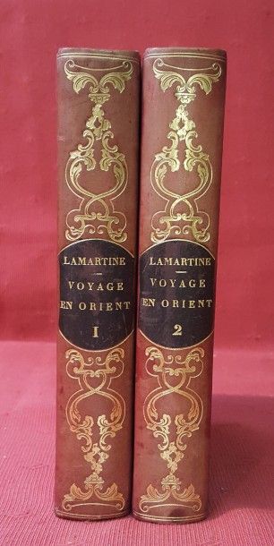 LAMARTINE Alphonse de Voyage en Orient.

Paris, Gosselin, 1841, 2 volumes in-12 reliés...