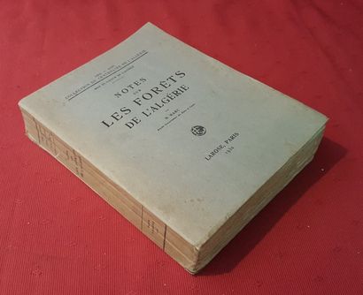 MARC (H.) Notes sur les Forêts de l’Algérie. 

Paris, Larose, 1930, in-8 broché,...