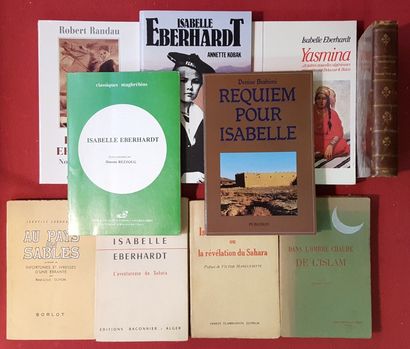 [Isabelle EBERHARDT] Ensemble de 10 livres de et sur l’écrivain voyageur: 

- Au...