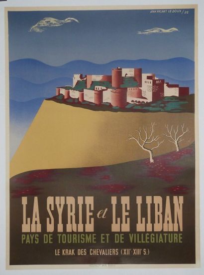 PICART LE DOUX Jean La Syrie et le Liban. Pays de tourisme et de villégiature. Le...