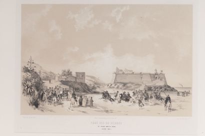 GENET Alexandre et BAYOT Fort des 24 heures et place Bab-el-Oued (Alger 1835). 

Lithographie...