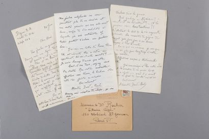 Alexandra DAVID-NEEL (1868-1969) Lettre autographe signée adressée à «l’Esotériste»...