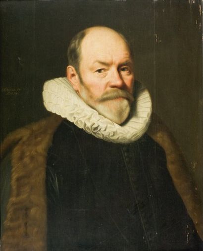 Attribué à Michiel Jansz van MIEREVELT (1567 - 1641) Portrait de Paulus Cornelisz...