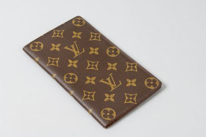 Louis VUITTON Porte-chéquier cartes crédits en toile monogram (usures) 