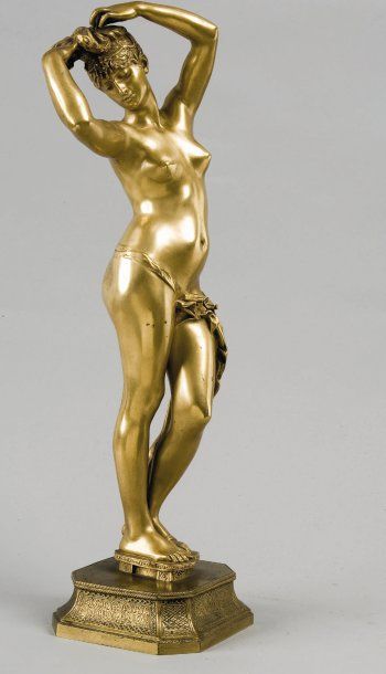 D'après Edmé Antony NOEL dit Tony NOEL (1845-1909) L'odalisque Epreuve en bronze...