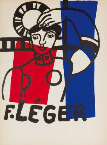 *D'après Fernand LEGER (1881-1955) Affiche, Morsbroich, Leverkusen. 1955. Reproduction...