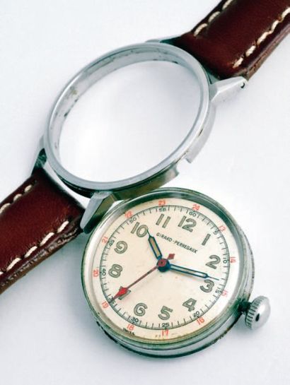 GIRARD -PERREGAUX Style Militaire, Amovible - vers 1950 Originale et rare montre...