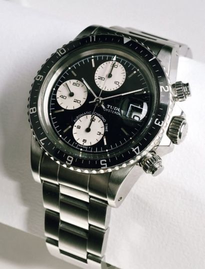 TUDOR Chronographe OysterDate, Chrono-Time réf. 94210 - vers 1990 Chronographe de...