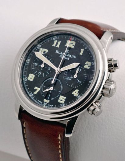 BLANCPAIN Chronographe, Flyback N° 2026 - vers 2001 Superbe et élégant chronographe...