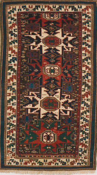 null Tapis Shirvan-Lesghi, Caucase Caucase 3 ème quart du XIXème siècle. 160 x 91...
