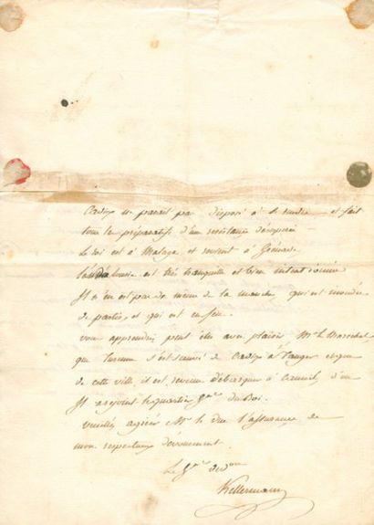 KELLERMANN François Etienne (Metz 1770-1835). Lettre autographe signée, adressée...