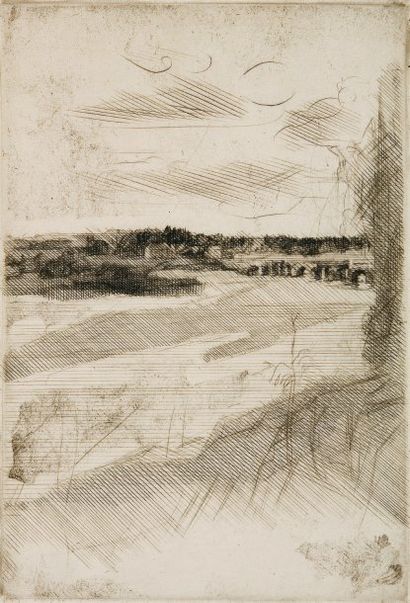 JACQUES VILLON LE PONT DE BEAUGENCY - 1939 Eau-forte - 315 X 220 mm. (De G. et P.,...