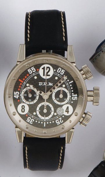 BRM - MAKE AWISH Série limitée - Montre de poignet chronographe en titane. Cadran...