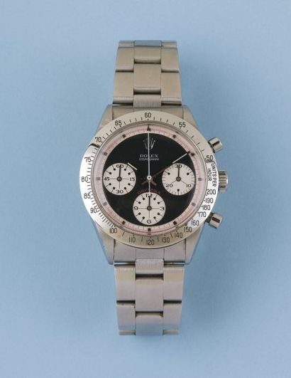 ROLEX - DAYTONA PAUL NEWMAN. Vers 1960-1961. Calibre 6239. Bracelet montre chronographe...