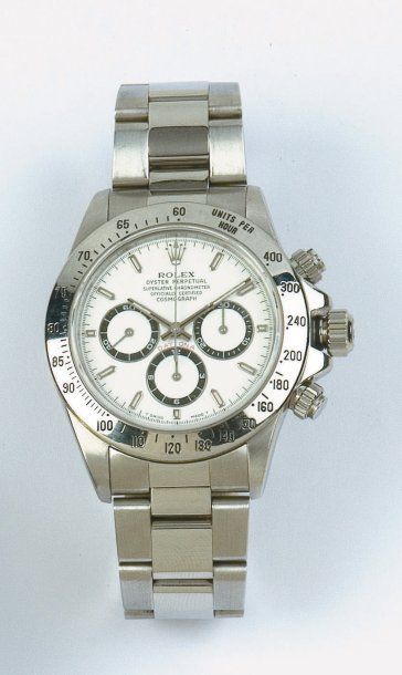 ROLEX - OYSTER PERPETUAL COSMOGRAPHE DAYTONA Bracelet montre chronographe en acier....
