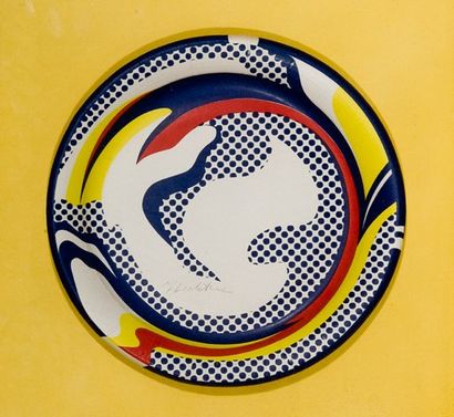 null Lichtenstein. Paper-plate 1969.