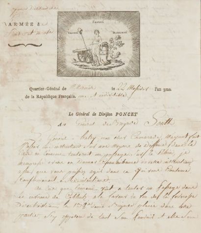 null Correspondance de l'An 3 du 1er octobre 1794 au 22 septembre 1795 83 pièces...