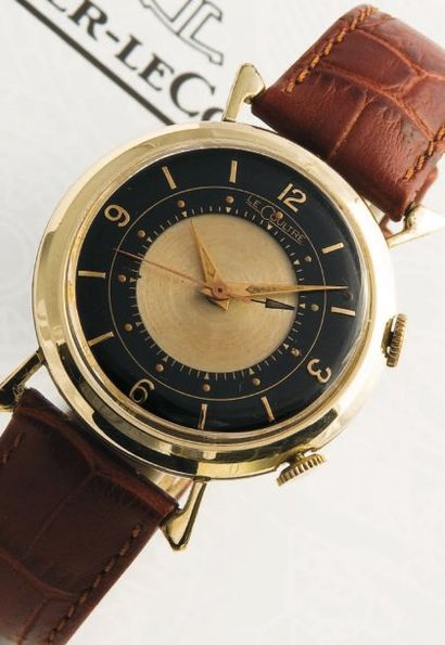 LeCOULTRE Memovox Mécanique, vers 1958 Superbe montre réveil à grande ouverture (pour...