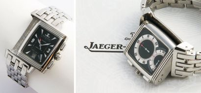 JAEGER-LeCOULTRE Reverso duo face / Transport Chronographe, vers 2005 Superbe Reverso...