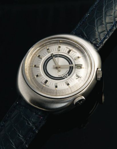 JAEGER-LeCOULTRE Memovox / Speed Beat réf. E861, vers 1971 Amusante version ovale...