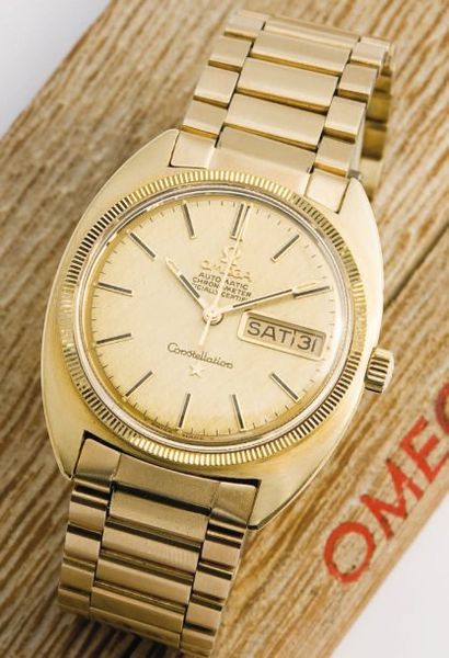 OMEGA Constellation Chronomètre / Gold Shell, vers 1968 Grand classique de la manufacture...