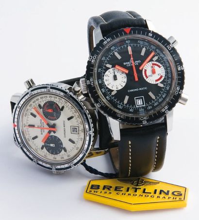 BREITLING Pilote Version Blanche / Chrono-Matic réf. 2110, vers 1970 L'autre version...