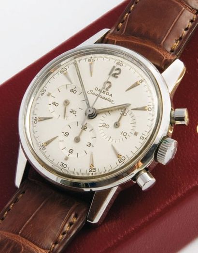 OMEGA Chronographe / Seamaster Compax, vers 1964 Superbe chronographe classique en...